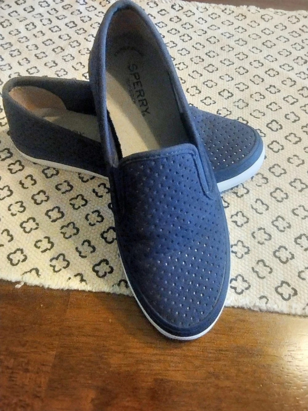 Sperry Seaside Perforated Slip-On Sneaker Sneakers in Blue